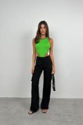 Pencere Detay Yüzücü Bodysuit resmi